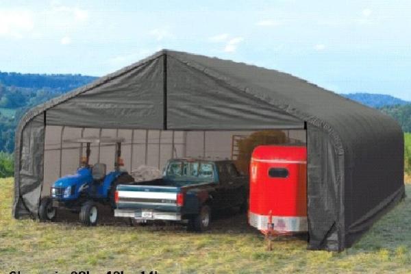 22'Wx28'Lx13'H tarp carport shelter